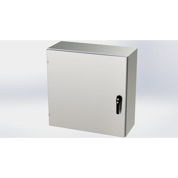 3 Point Latch with Padlock Handle Electrical Enclosures, 30 in H, 12 in D, 30 in W